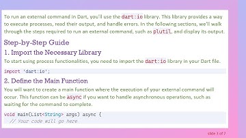 How to Run External Commands in Dart
