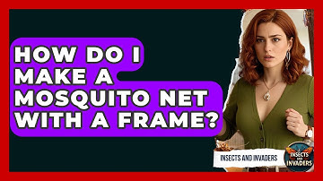 How Do I Make A Mosquito Net With A Frame? - Insects and Invaders