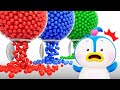 Aprende colores con bolas de arcoris  3d  colores para nios  lotty friends