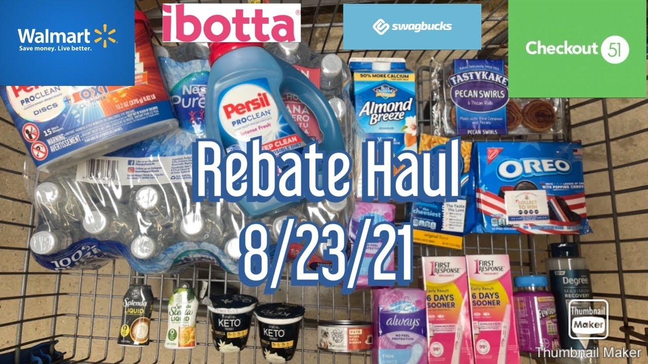 walmart-rebate-haul-8-23-21-midweek-marker-honor-roll-bonus-youtube