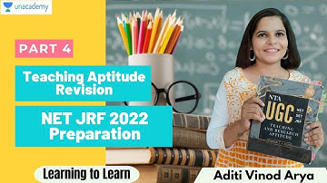 Teaching Aptitude Revision: Part 4 | NET JRF 2022 Preparation | Aditi Vinod Arya | Learning to Learn