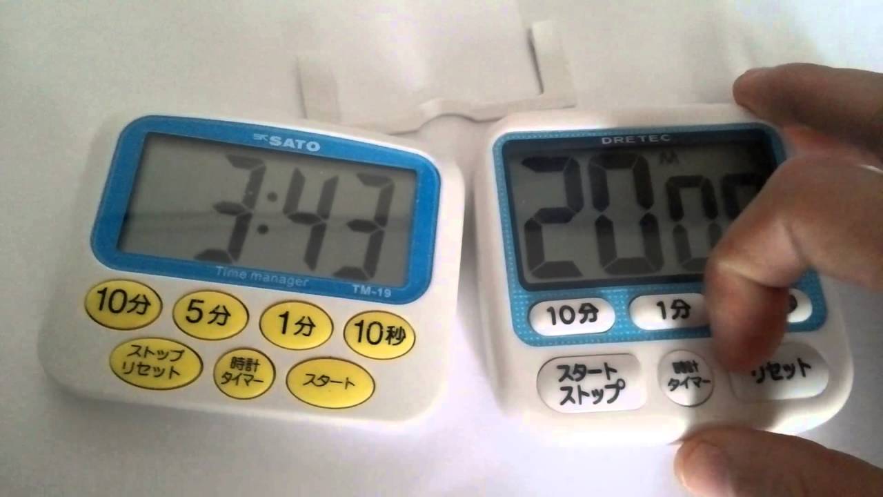 【タイマー比較】SATO TM-19とDRETEC T-140BL【メリットデメリット】
