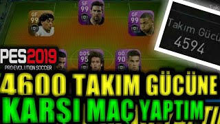 4600 LÜK TAKIMLA MAÇ YAPTIM !! TER DÖKTÜM AMA DEĞDİ - PES MOBİL