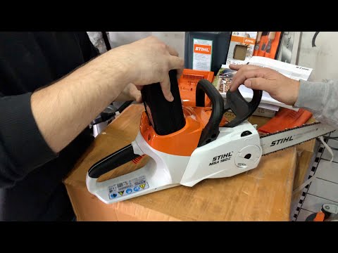 Motosierra inalámbrica Stihl MSA 160 C : revisión / TUTORIAL / UNBOXING /  REVIEW . COMO USARLA. 