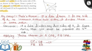 \( \triangle A B C \) and \( \triangle D B C \) lie on the same side of \( B C \), as shown in t...