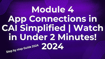 Module4.How to Create and Configure App Connections in Informatica CAI 2024