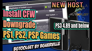PS3 Jailbreak | Install CFW using new Host for BGToolSet | 4.89 and below