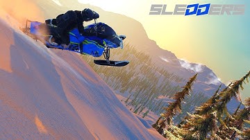 Sledders|Moded sled wrapped with Artic fx wrap playing around in the mountains! #gameplay #simulator