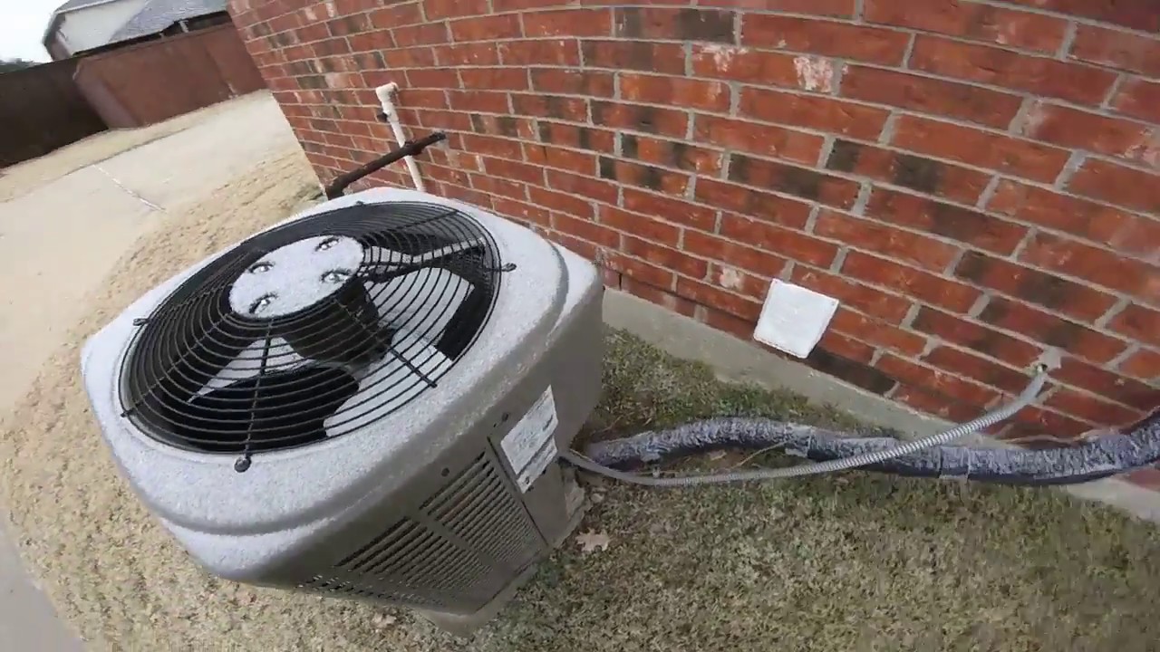 Several Central Air Conditioners On a Cold, Icy Day! (Thank You For 600 Subscribers) - YouTube