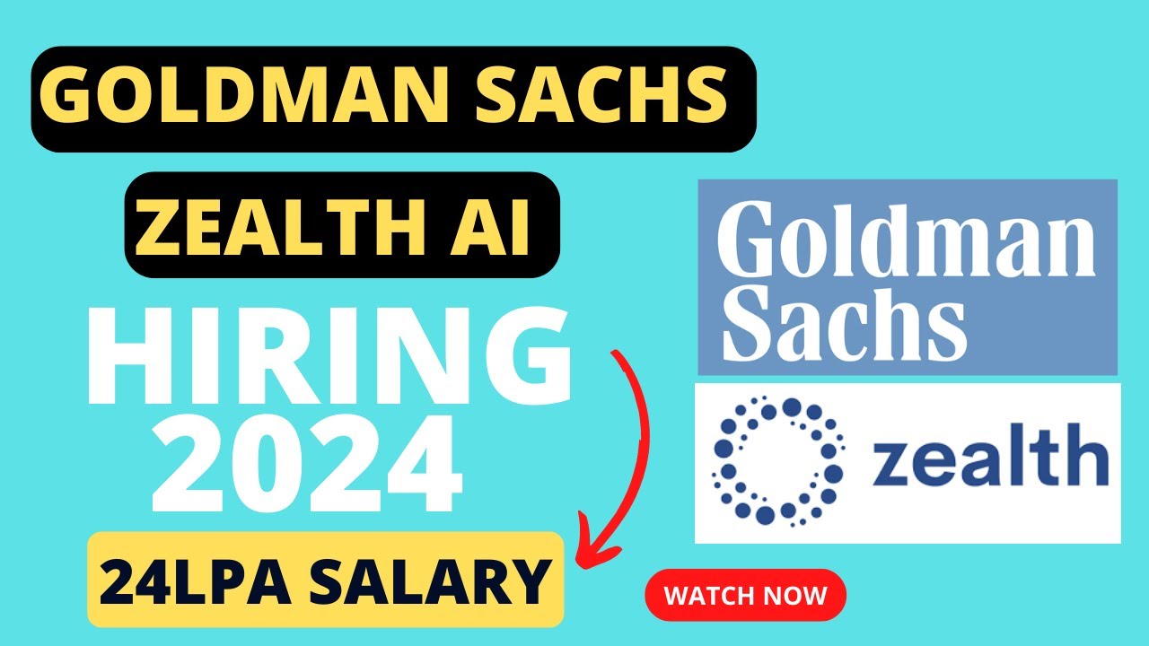 Goldman Sachs Hiring | Zealth AI Hiring | OFF Campus Hiring | Batch 2024 | Software  Engineer Jobs - YouTube