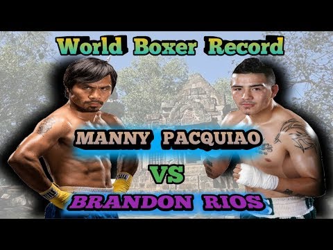 Comparison: Manny Pacquiao vs Brandon Lee Rios 🔷️ Personal Information, Boxing and Match Record