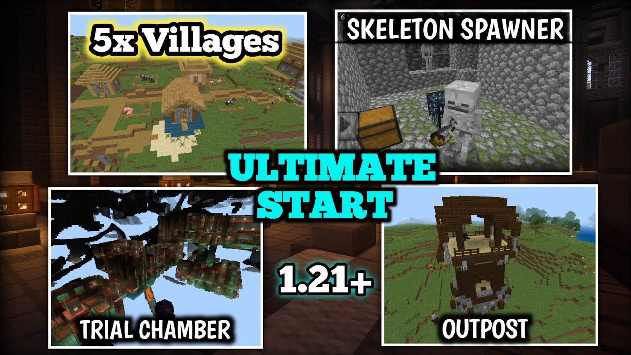 Best Plains Biome Seed with 5 Villages Near Spawn! | Minecraft Bedrock ...