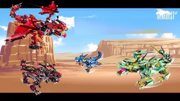 DIY Assembled Remote Control Storm Dragon Electric Building Blocks - GearBest