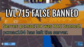 A LEVEL 700 Got FALSELY BANNED.. (Roblox Arsenal)