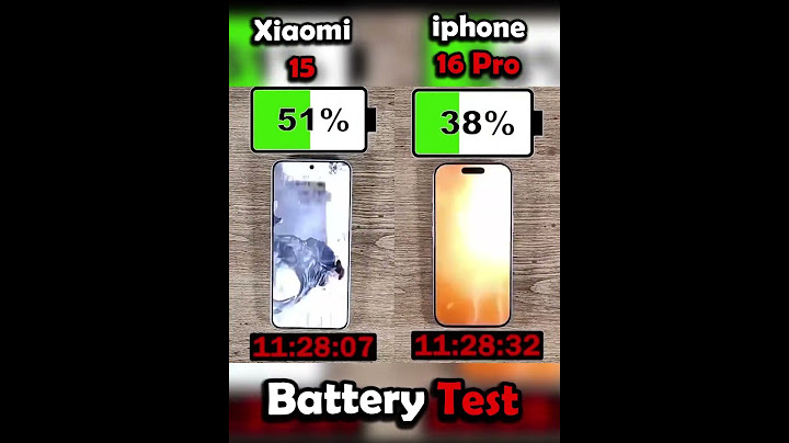 Xiaomi 15 vs iphone 16 Pro battery test!💀