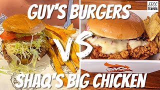 Guy's Burgers VS Shaq's Big Chicken - Which is BETTER on Carnival Mardi Gras???