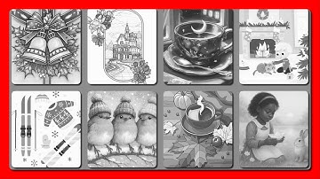 Hey Color by Number Cozy Seasons Collage Bells, Birds Tea Relaxing Gameplay #coloringbook