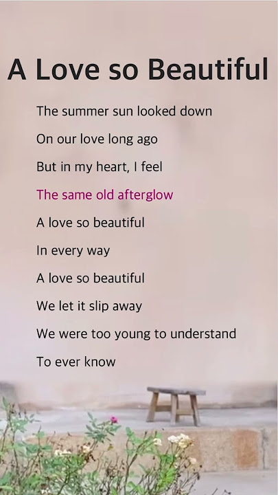 A Love so Beautiful | Michael Bolton #lyrics #music #pop #song