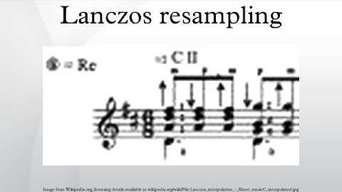 Lanczos resampling
