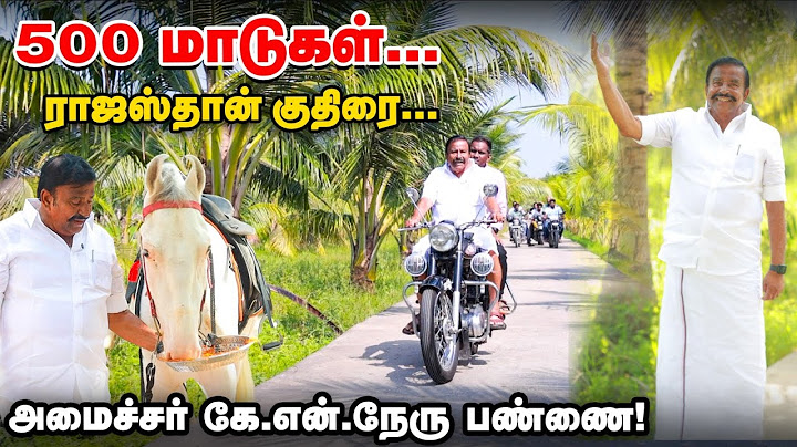 அமைச்சர் கே.என்.நேருவின் பிரமாண்ட மாட்டுப் பண்ணை | Minister K.N.Nehru Farm Vist