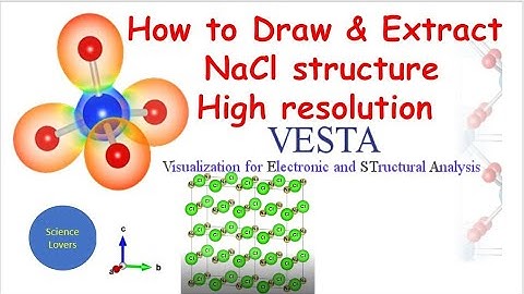 How to draw crystal structure using VESTA, NaCl structure drawring,High Resolution Image using VESTA