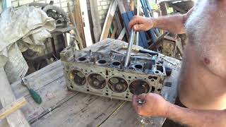 ГБЦ Рено Логан готовим к шлифовке ! Cylinder head Renault Logan ready for sanding !