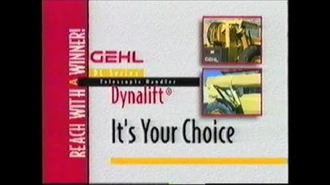 Gehl DL Series Dynalift Informational Video