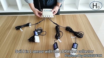 Soil 8 in 1 sensor with the LORAWAN collector