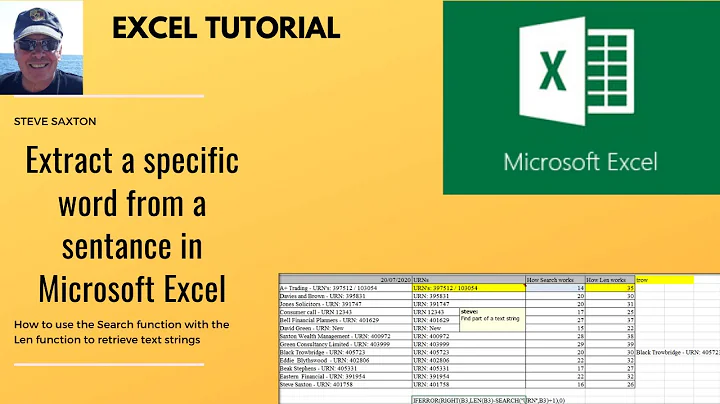 Search to extract a text string or extract a specific word in Excel. Find text information in a cell