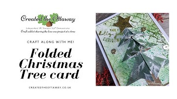DIY Folded Christmas Tree Card Tutorial @createdtheottaway