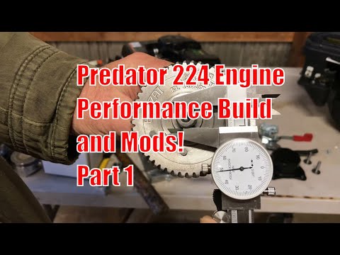 Part 1 First Performance Mods and Build of Harbor Freight 224cc Predator Engine, 224 Parts & Numbers