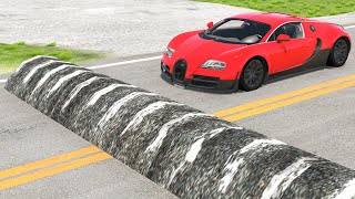 Cars vs Massive Speed Bumps #6 - BeamNG.Drive
