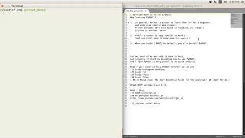 pyroot tutorial 00 -- introduction ( The python binding for CERN ROOT)