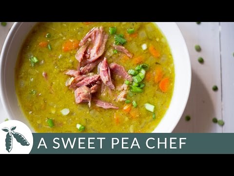Slow Cooker Split Pea And Ham Soup Recipe. 