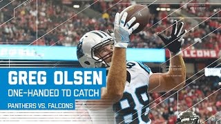 Funchess Long Catch Run Sets Up Greg Olsens One-Handed Td Catch Panthers Vs Falcons Nfl