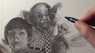 Legend 1985 An EPIC Dredfunn Mechanical Pencil Drawing