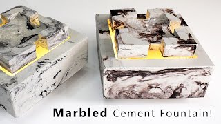 Как сделать цементный фонтан с эффектом мрамора ⛲