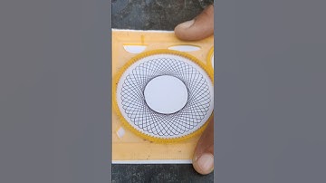 HOW many rotation did the pen 🖊️ make in total 😌 #oddlysatisfying #art #asmr #spirograph #ytshorts