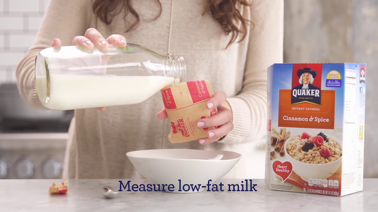 How to Make Instant Oatmeal Quaker - YouTube
