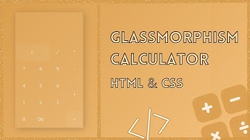 Calculator App Coding (Glassmorphism Design) | with Source Code | ASMR | HTML & CSS