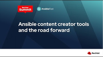 Ansible content creator tools and the road forward