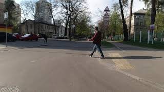 2021-05-01 Kyiv Sviatoshyn Peremohy Ave bike path / Київ Святошин велодоріжка проспект Перемоги 4K