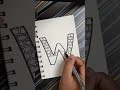 D - 25 [A to Z Power Series💥] W for Win🥇#shorts #trending #viral #art #tutorial #new #newtrend