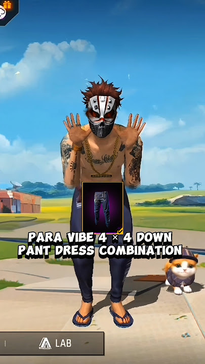 DOWN PANT DRESS COMBINATION 🪽 | FREE FIRE | #freefire #mahatoplayz #shorts