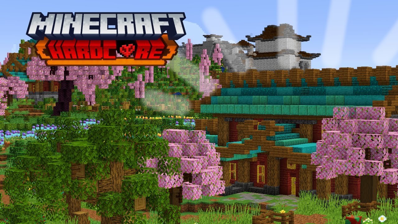 I BUILT a starter VILLAGE in Minecraft Hardcore 1.20! - YouTube