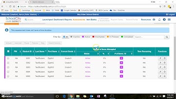 SchoolCity - Online Tests - Activating an Assessment for Students to Take