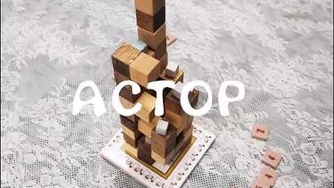ACTOP 3D poly-cubes stacking board game.
