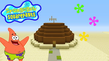 Minecraft Tutorial: How To Make Patricks House "Spongebob Squarepants"