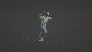 Zombie Catch-Attack Animation (Cascadeur | Blender)