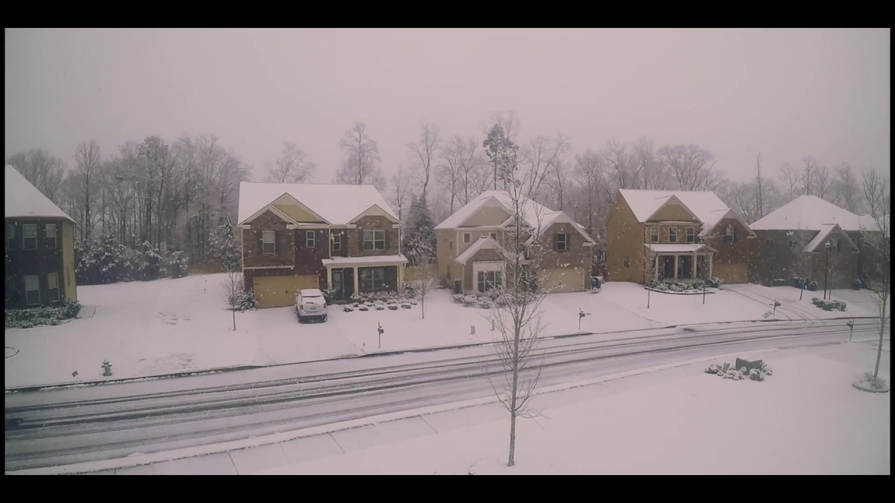 Snowfall in Atlanta 2017 [4K] YouTube